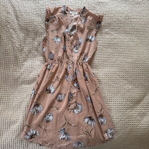 Monteau Dusty Rose Floral Dress
